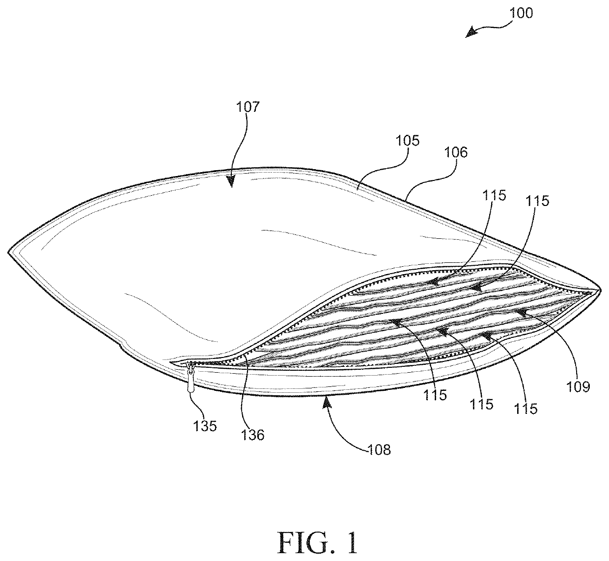 Height adjustable pillow