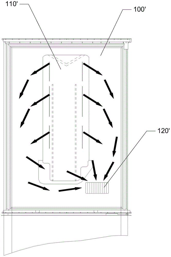 Refrigerator air flue and refrigerator