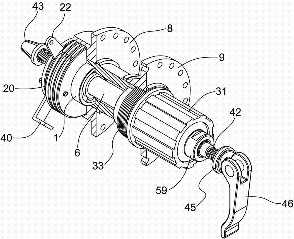 Bicycle expansion brake hub assembly