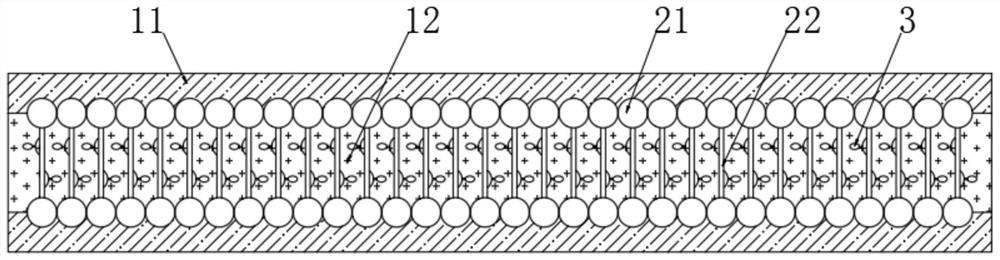 Radial diffusion double-layer sound insulation ABS plate