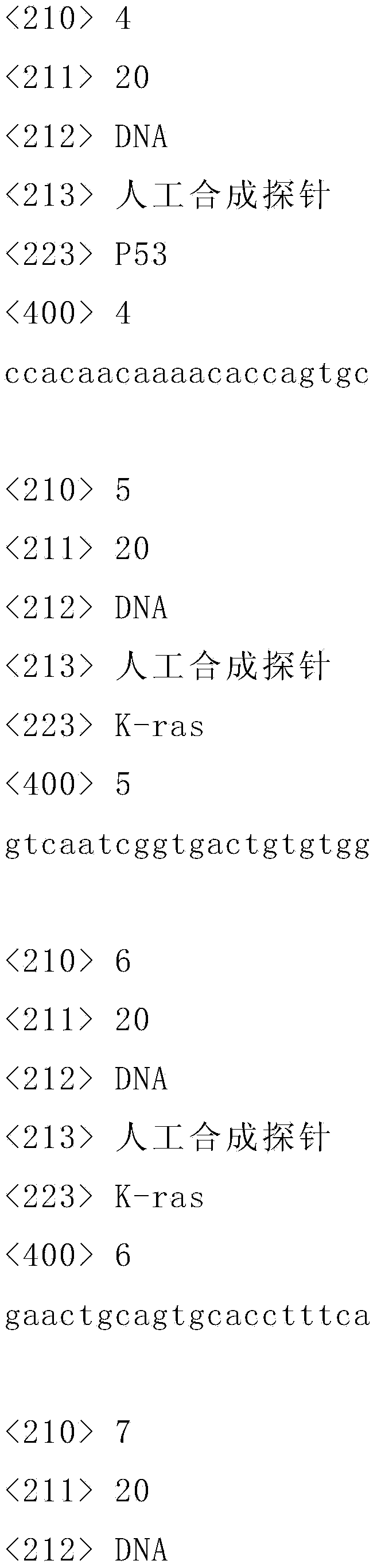 Core gene chip and probe suitable for general survey of colon cancer