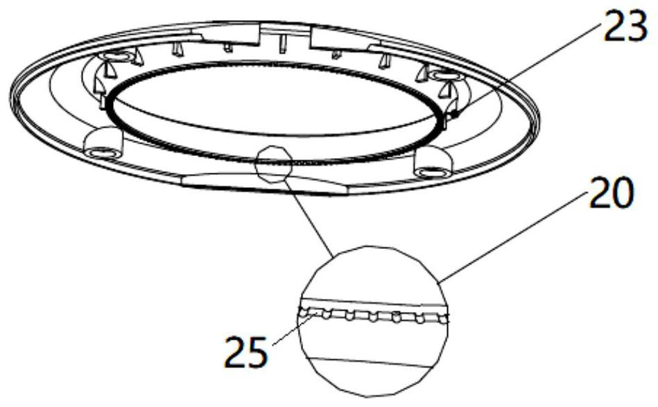 Draught fan device and electric appliance using draught fan