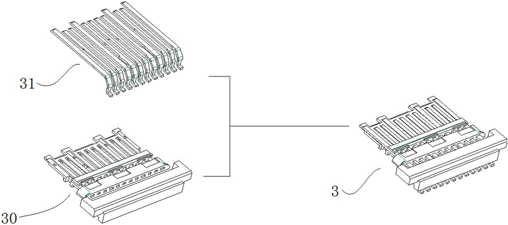 USB TYPE-C short-type observe side and reverse side plugging connector female seat and preparation method thereof