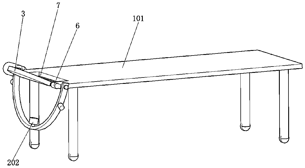 Overturning type neck tumor radiotherapy device