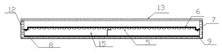 Solar air heat collector device for new type penetration wavy structure