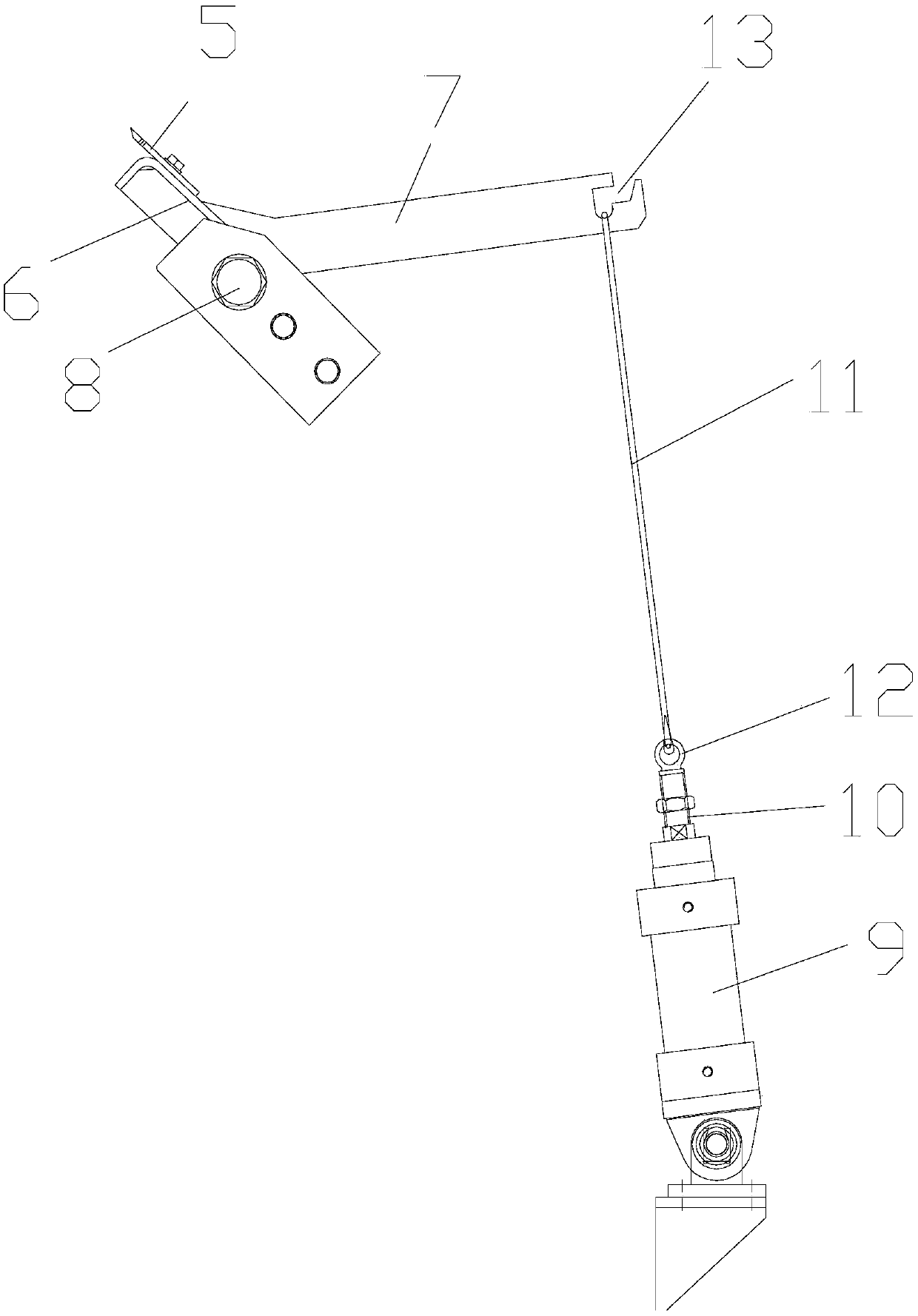 A scraper pressing device for a stem pressing machine