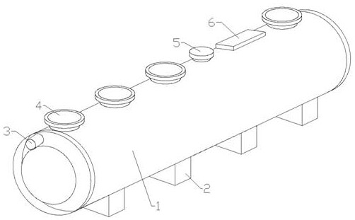 Rural domestic sewage purification tank