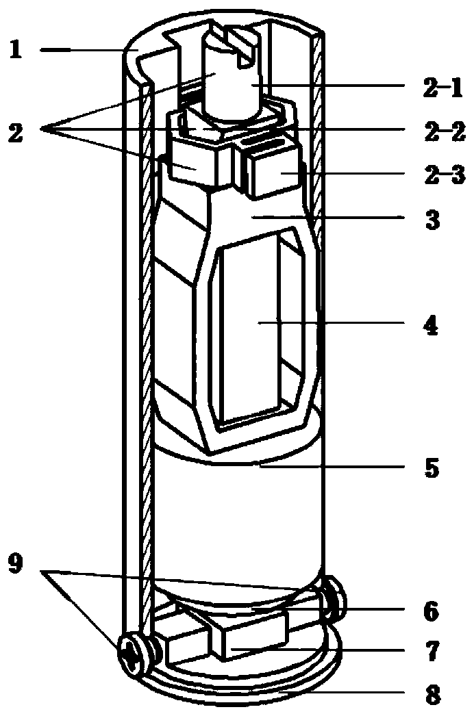 Linear inertial piezoelectric actuator with displacement sensing function and its actuation method