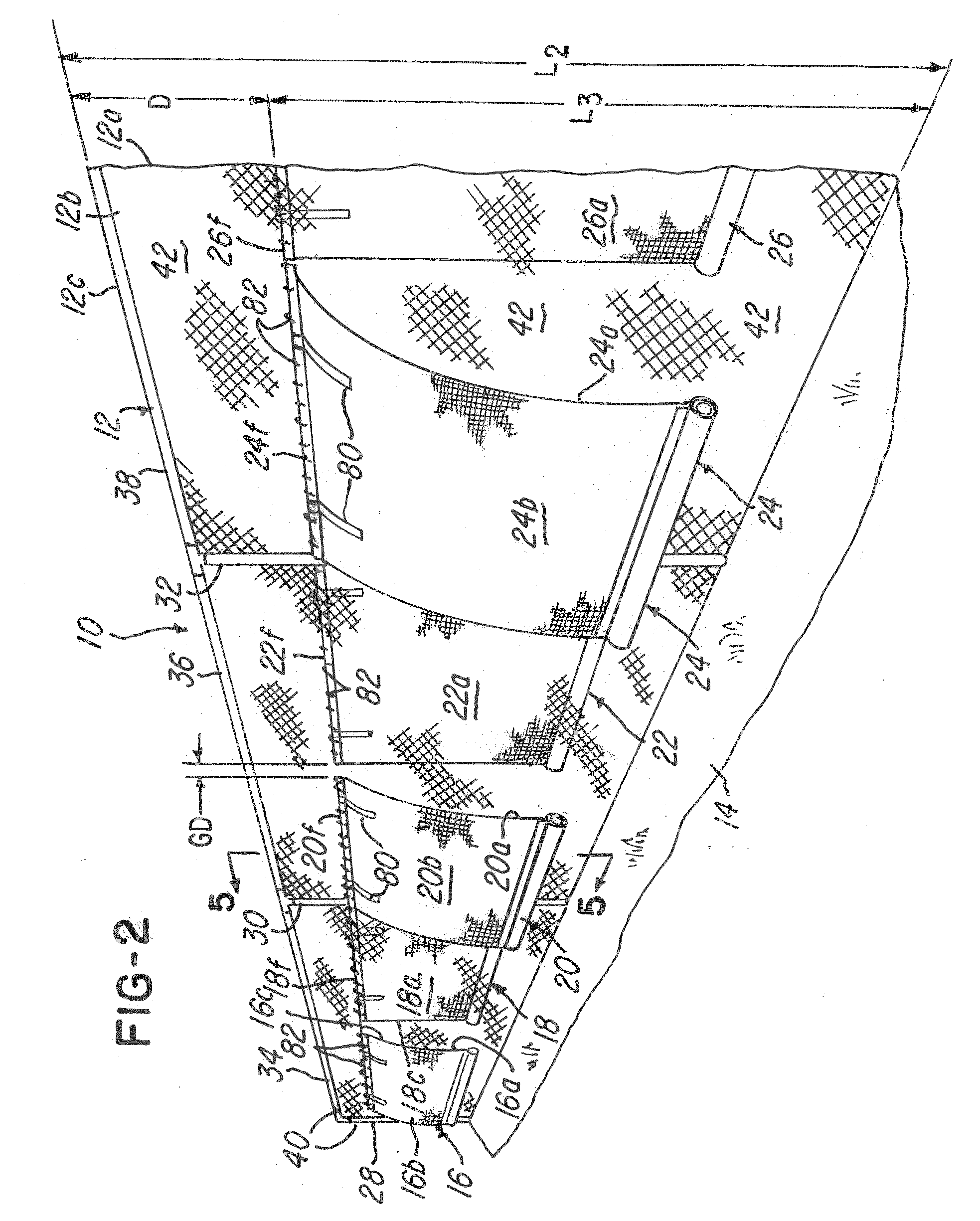 Ballasted wind shielding system and method