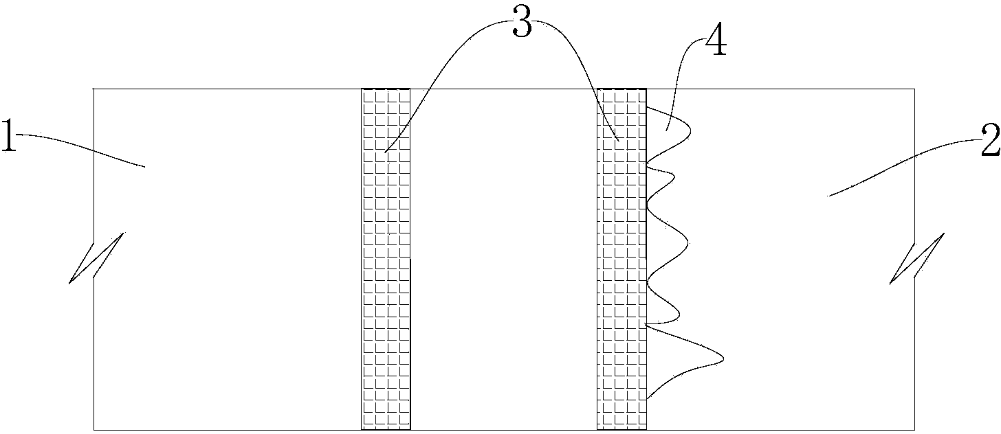 HDPE (high-density polyethylene) film welding method in refuse landfill