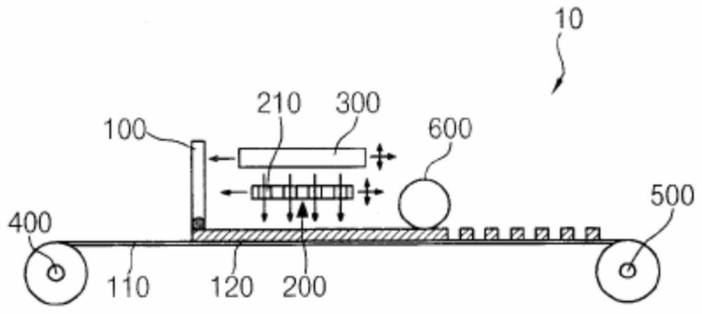 A patterning device and method using intense pulsed light sintering