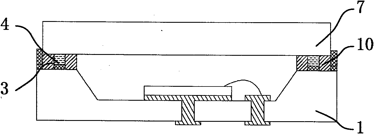 Wafer-grade packaging method of ultraviolet LED packaging structure