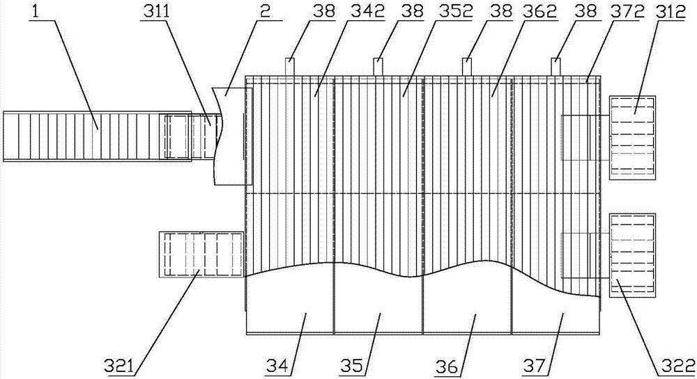 Fresh tea winnowing machine for tea production