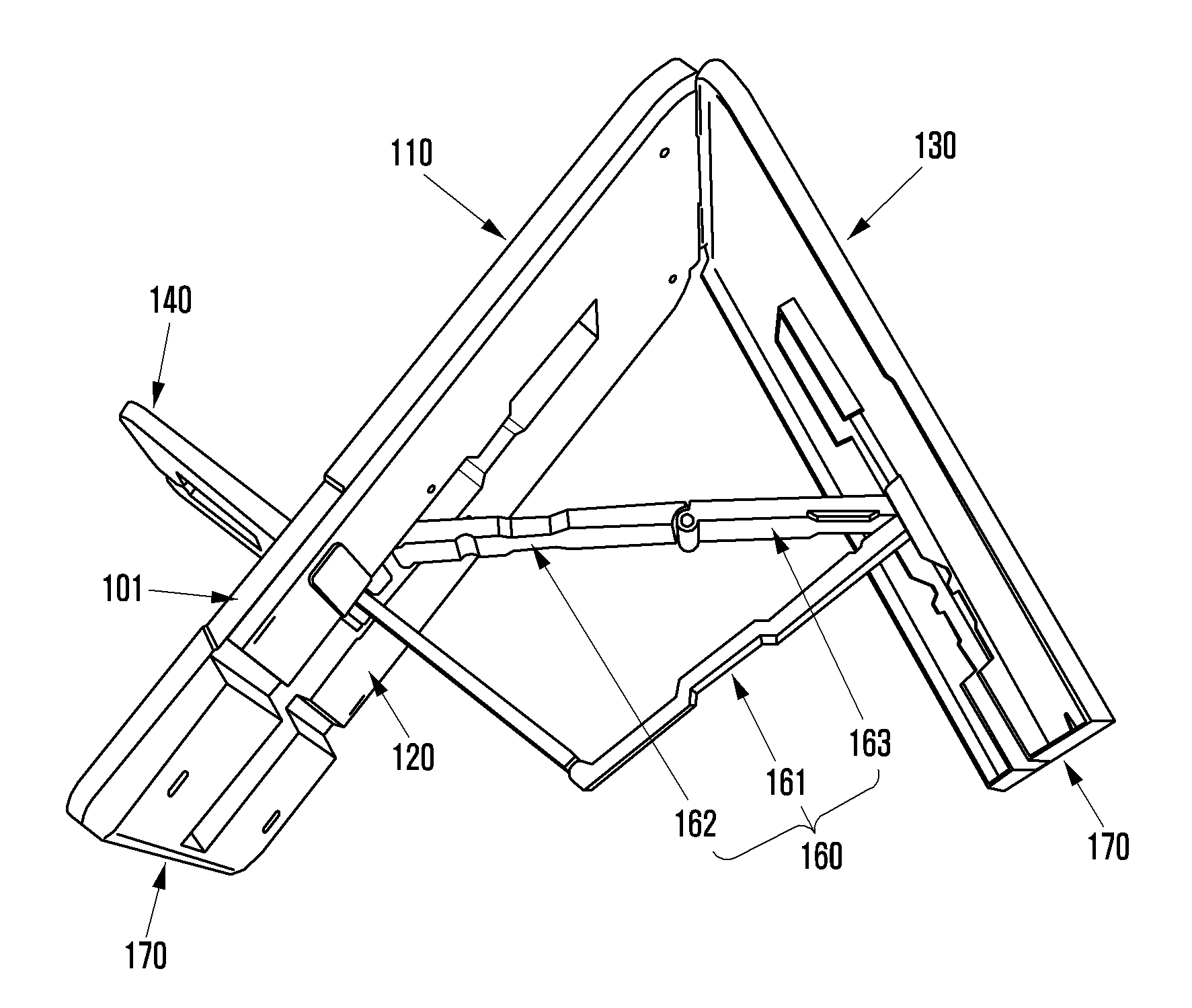 Portable foldable cradle