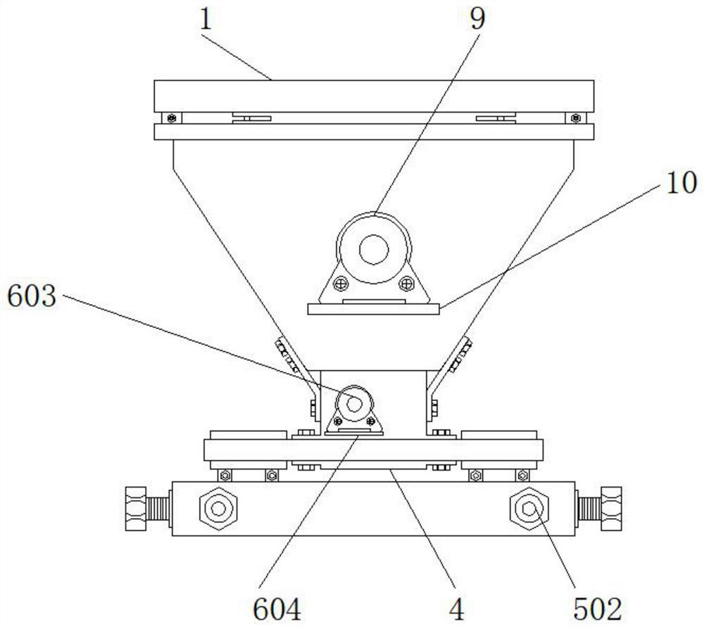 Quantitative feeding device for processing feed additive for promoting reproduction of laying fowls