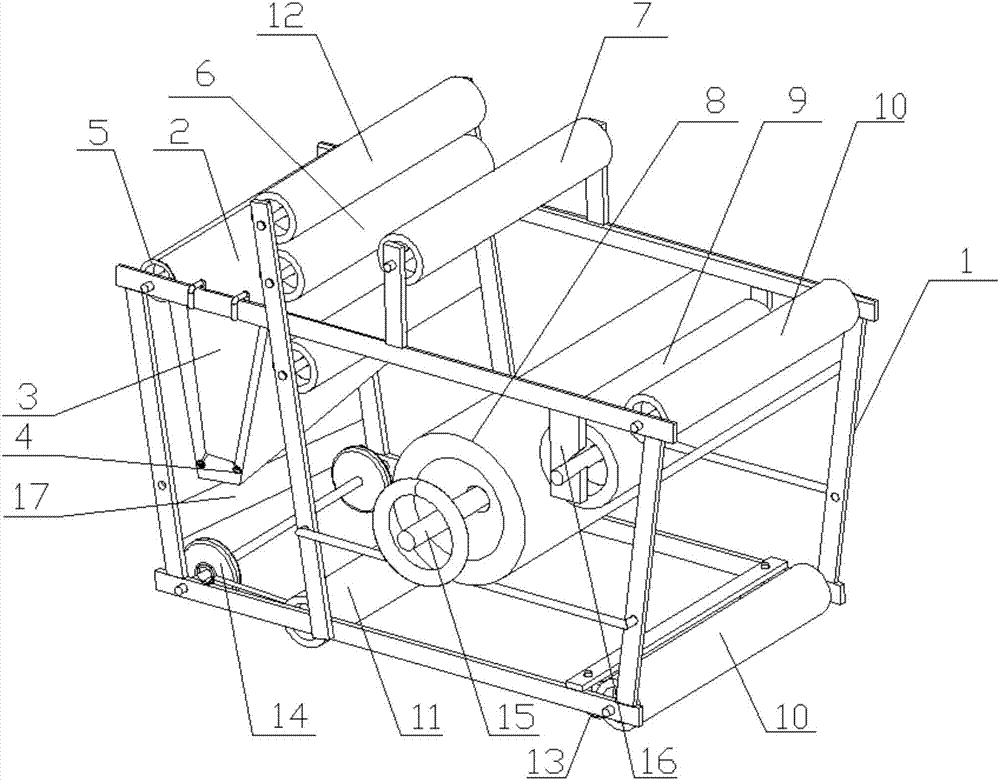 On-site production and construction device for waterproofing treatment