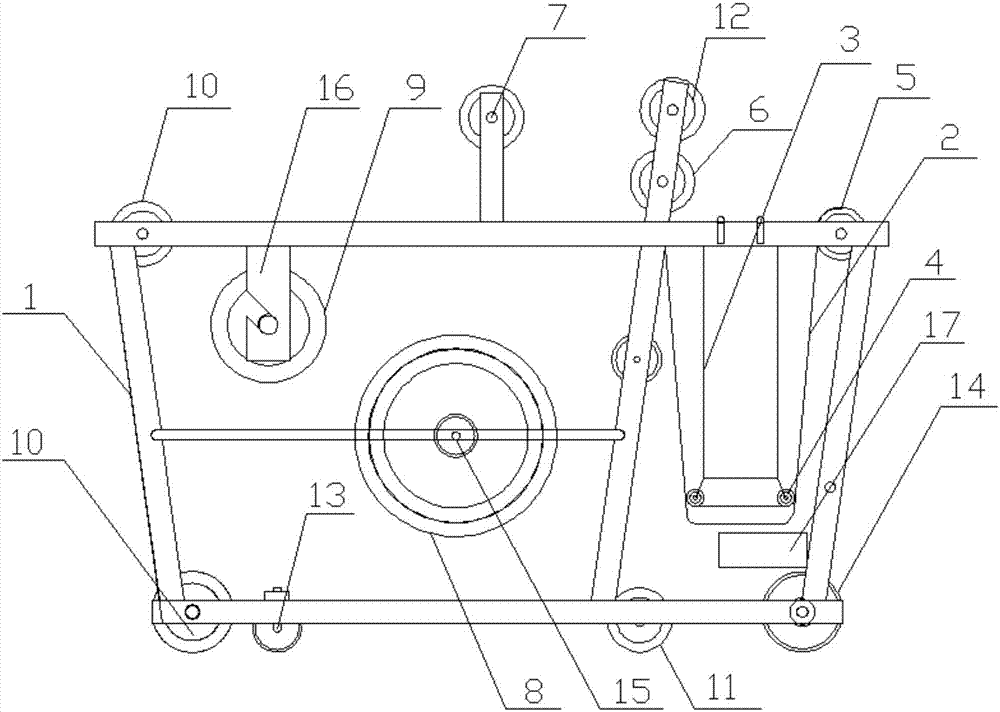 On-site production and construction device for waterproofing treatment