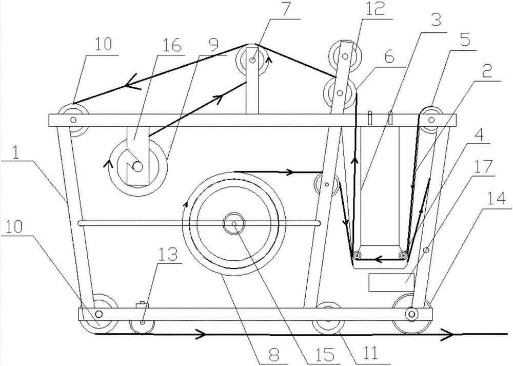 On-site production and construction device for waterproofing treatment