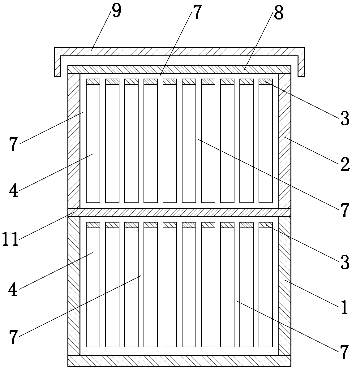 Method for excluding queen and bees in beeway of bee nest