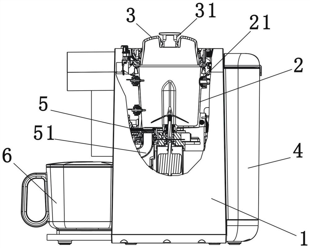 Automatic residue discharging method of food processor