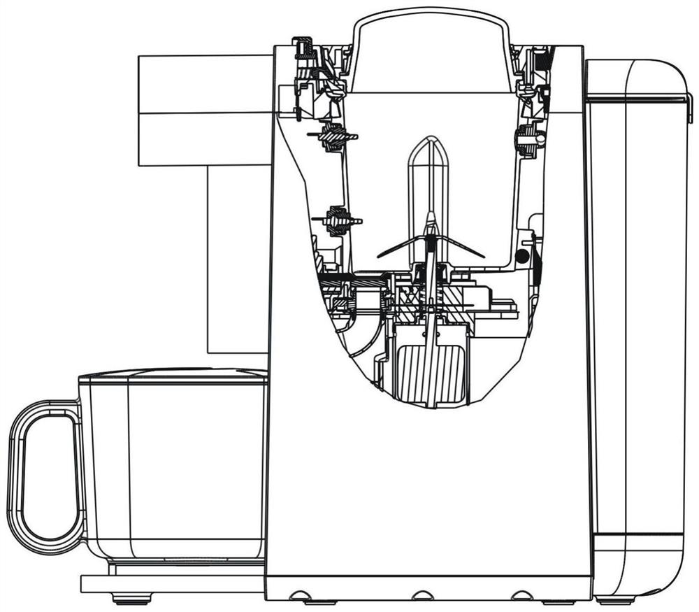 Automatic residue discharging method of food processor