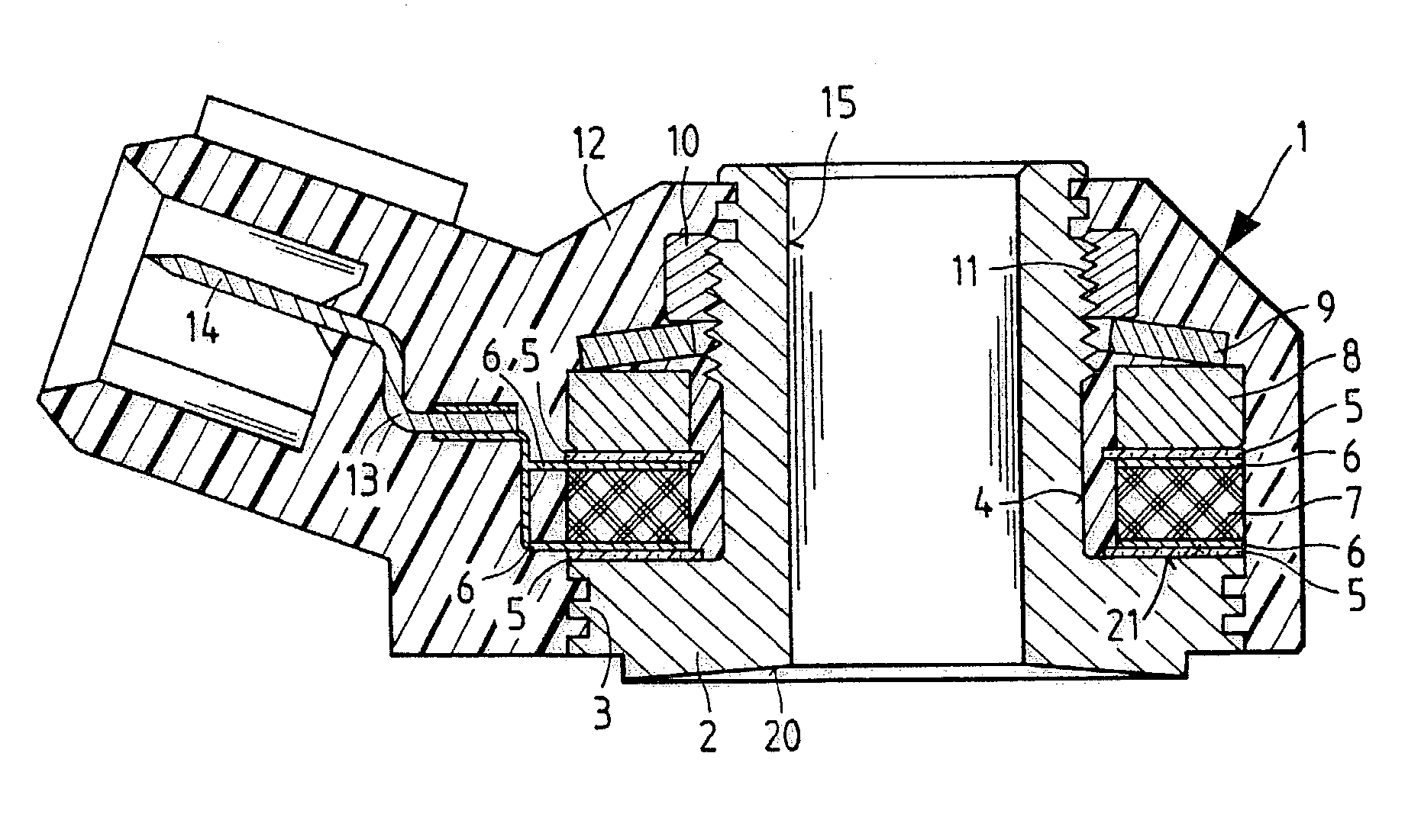 Vibration pickup comprising a pressure sleeve