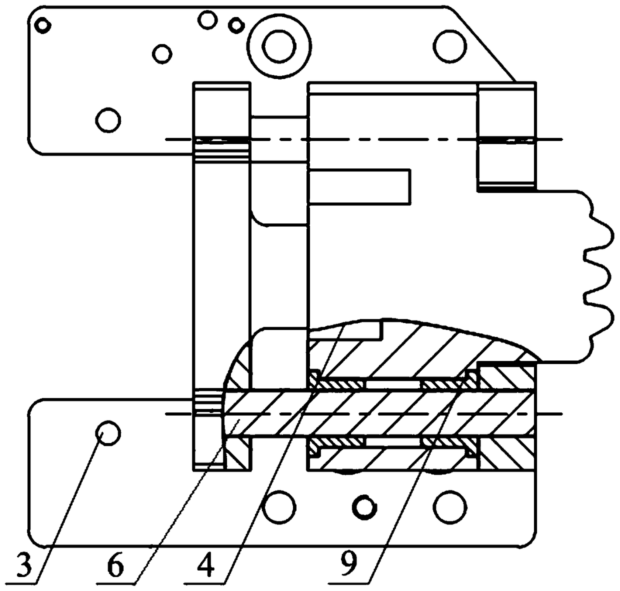 A shaft locking device for a transmission mechanism