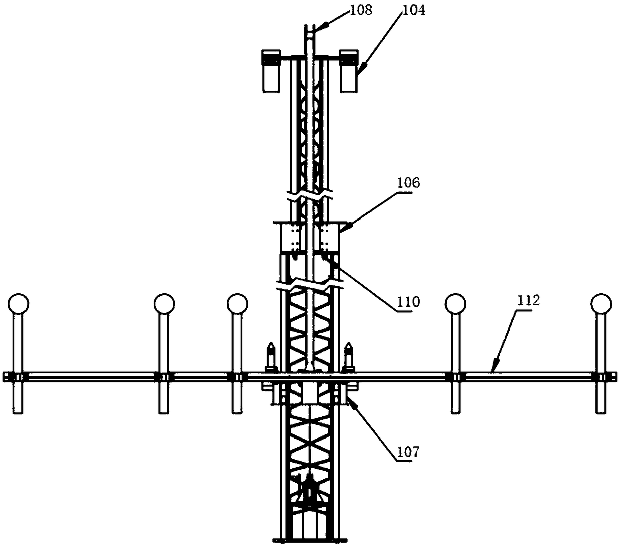 A lifting type easy-folding rod