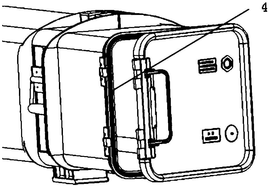 Rotary type unilateral opening adjustable sealing structure