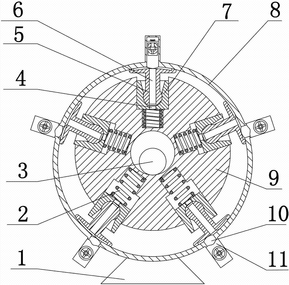 Connecting rod sliding shoe type flow distribution radial plunger pump