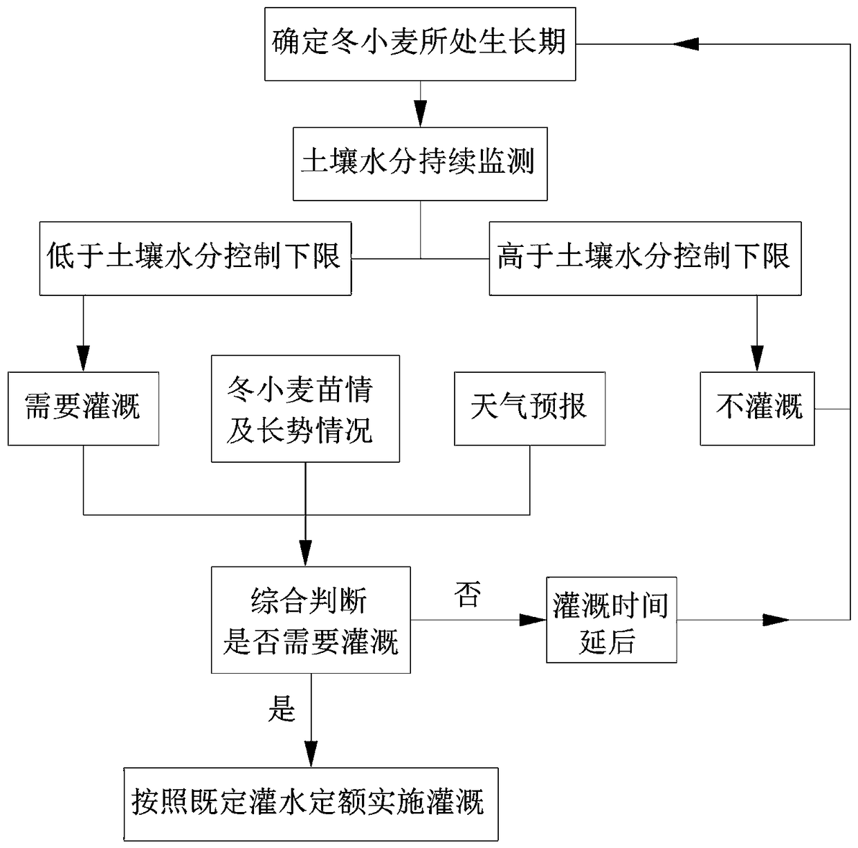 Optimization method for precision irrigation water use of winter wheat