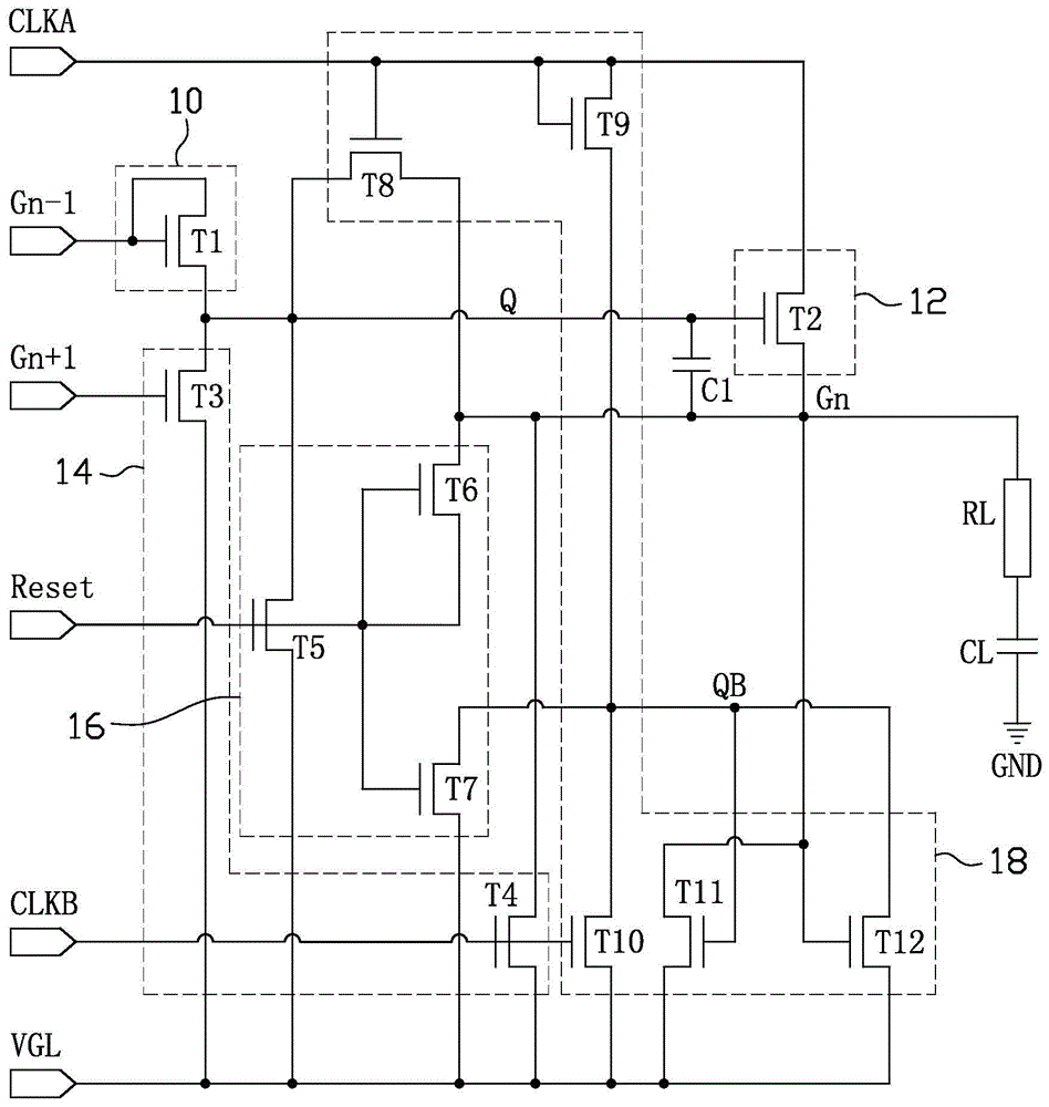 A gate drive circuit and display device thereof