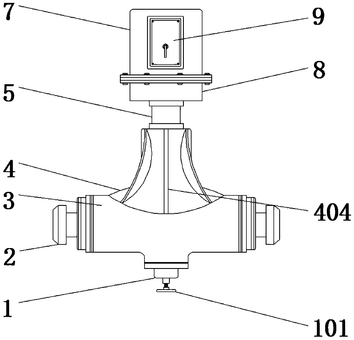 Electromagnetic locking pressure reducing valve