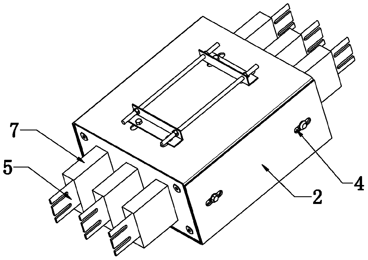 Resin pouring busbar telescopic joint