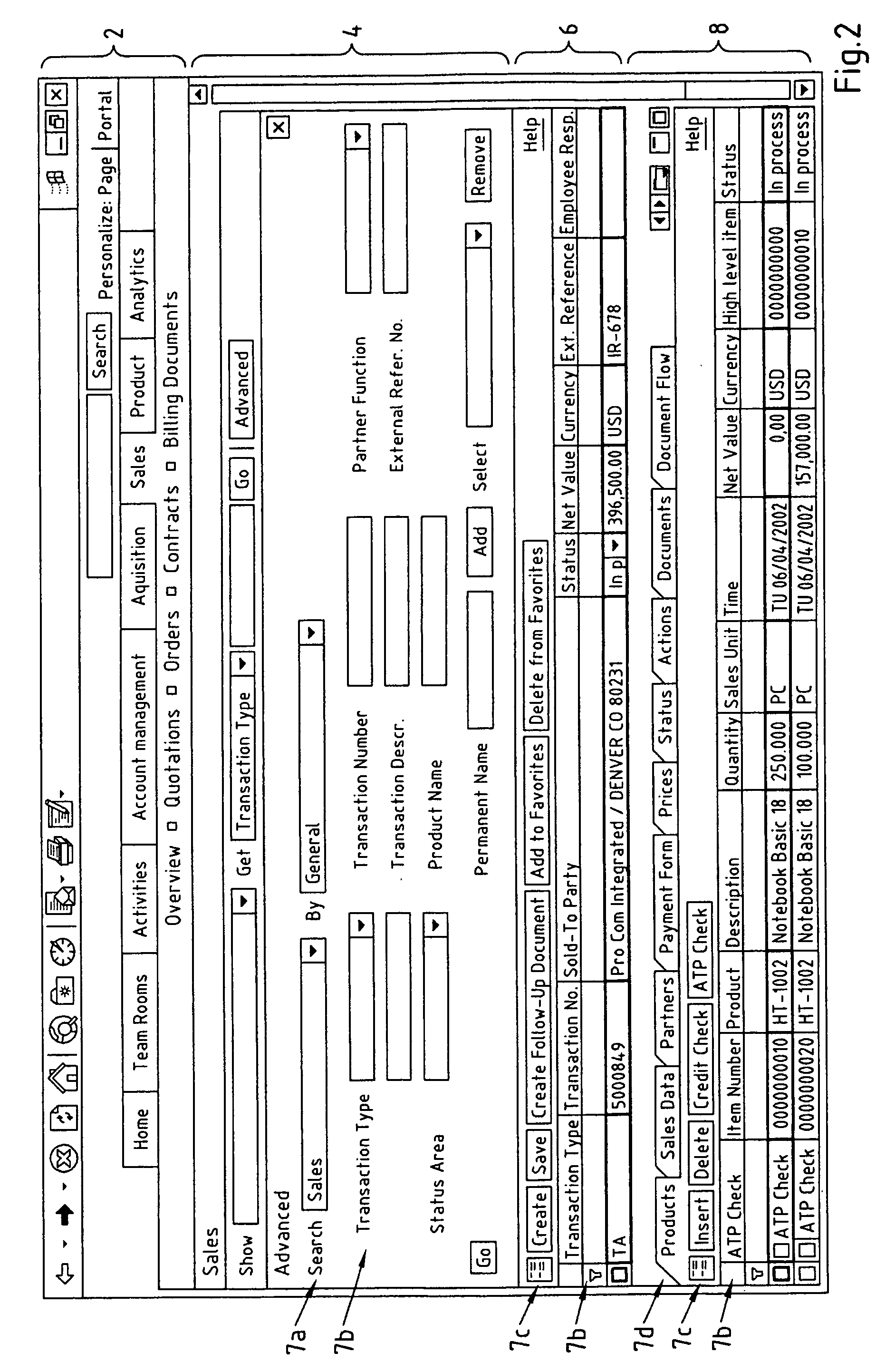 Non-pattern based user interface in pattern based environment