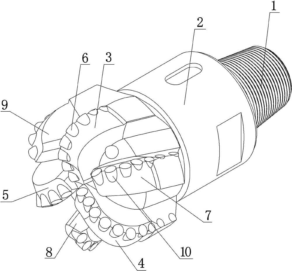 Novel PDC drill bit with stable function