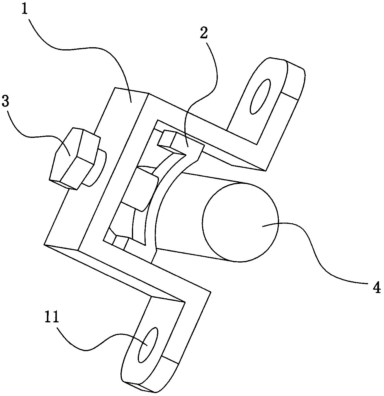 Fast fixing device for cable