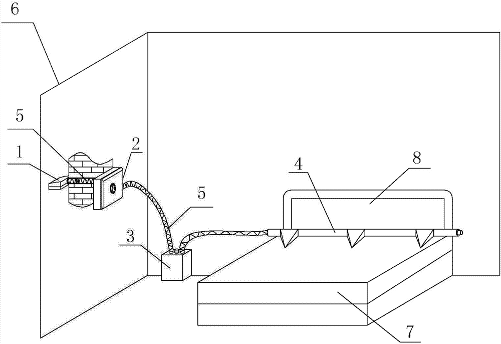 Air slowly-releasing rod and sleep fresh air machine