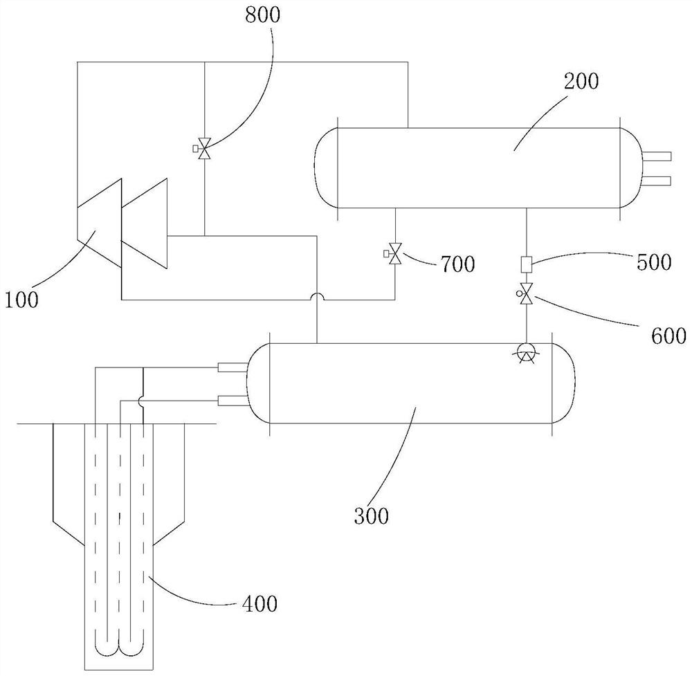 Middle-deep layer geothermal magnetic suspension centrifugal heat pump device