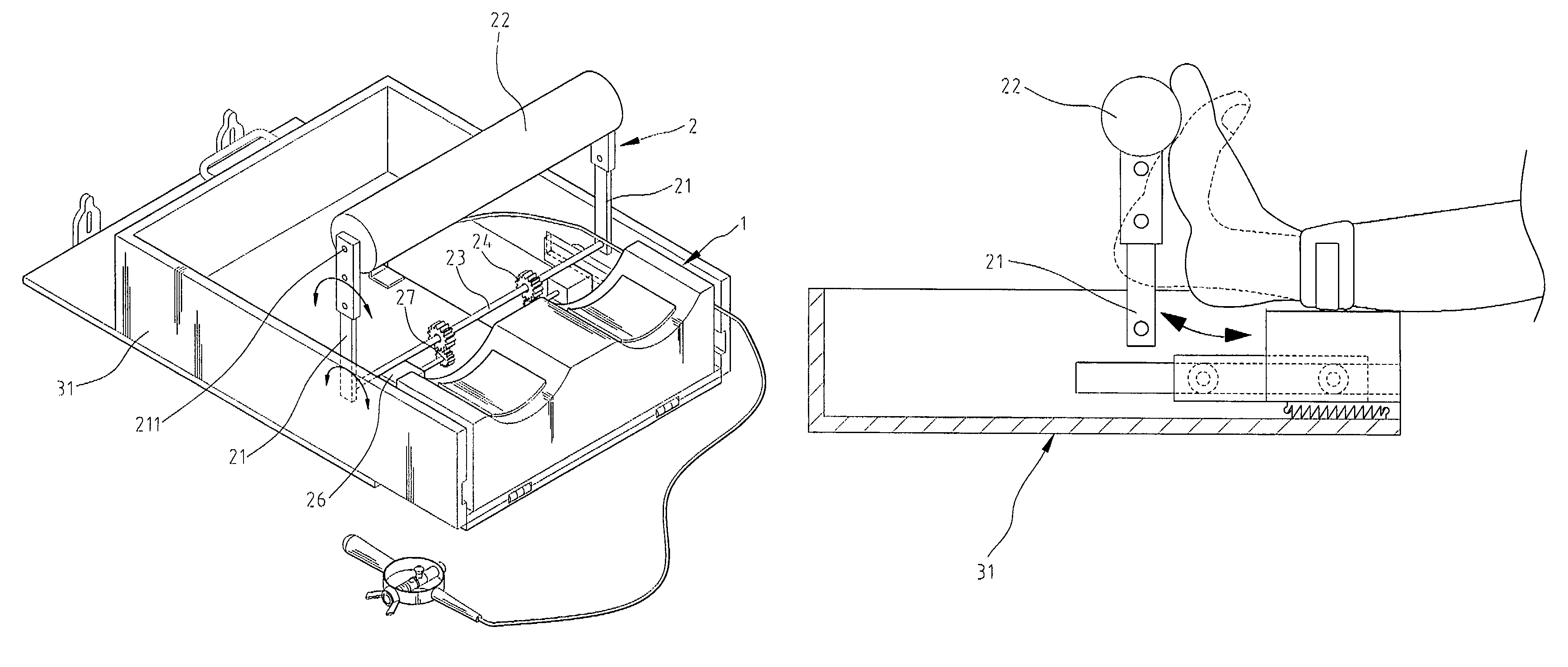 Heel elongator and calf stretcher with toe bar