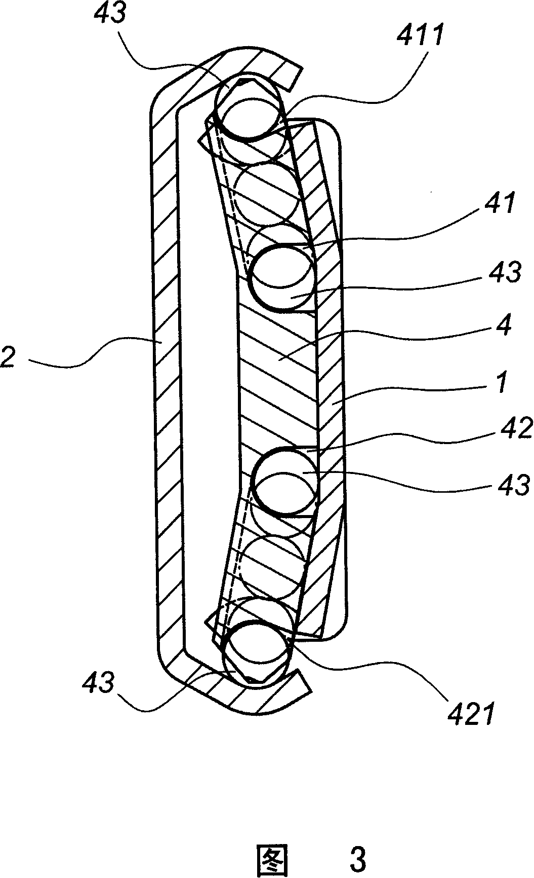 Slide-rail supporting structure