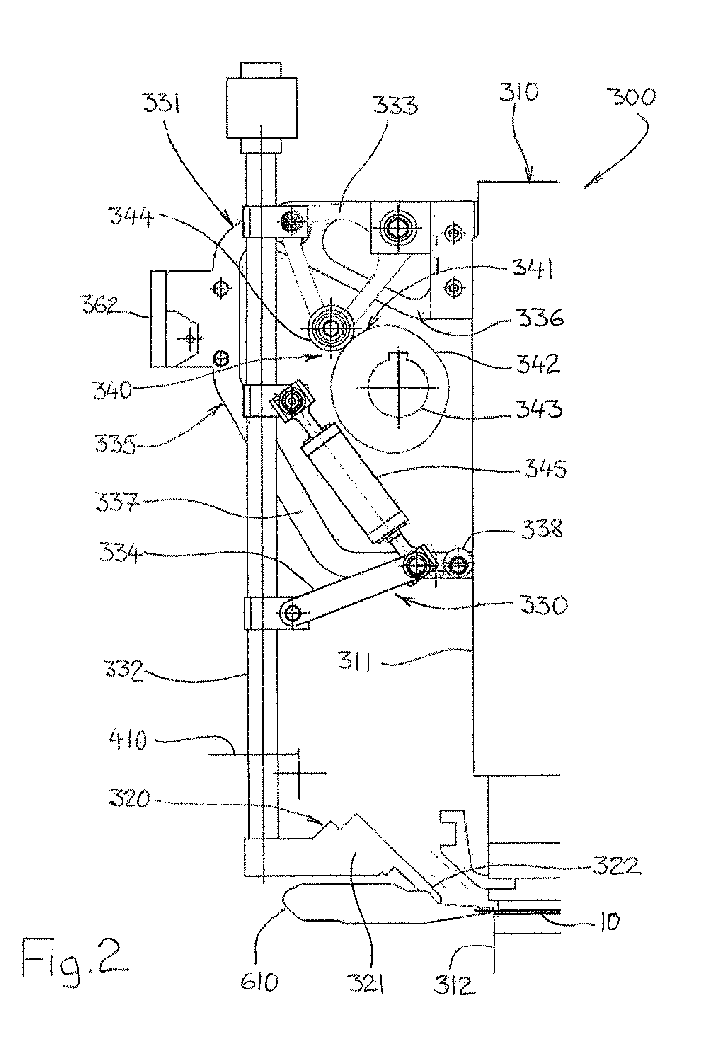 Printing device using stamping