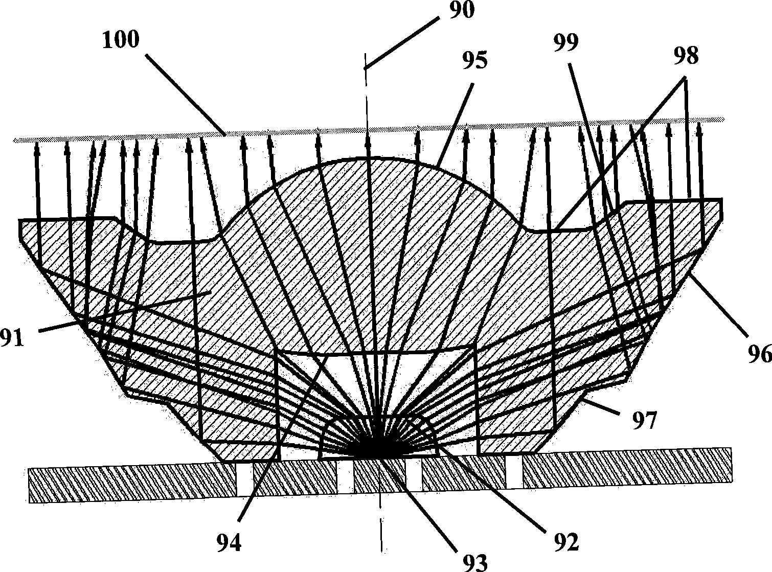 Assembled uniform surface light source