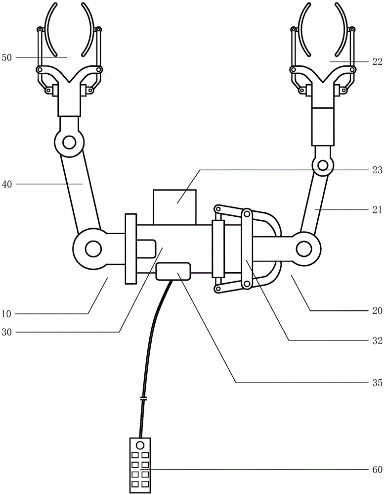 Clutch type climbing construction unit