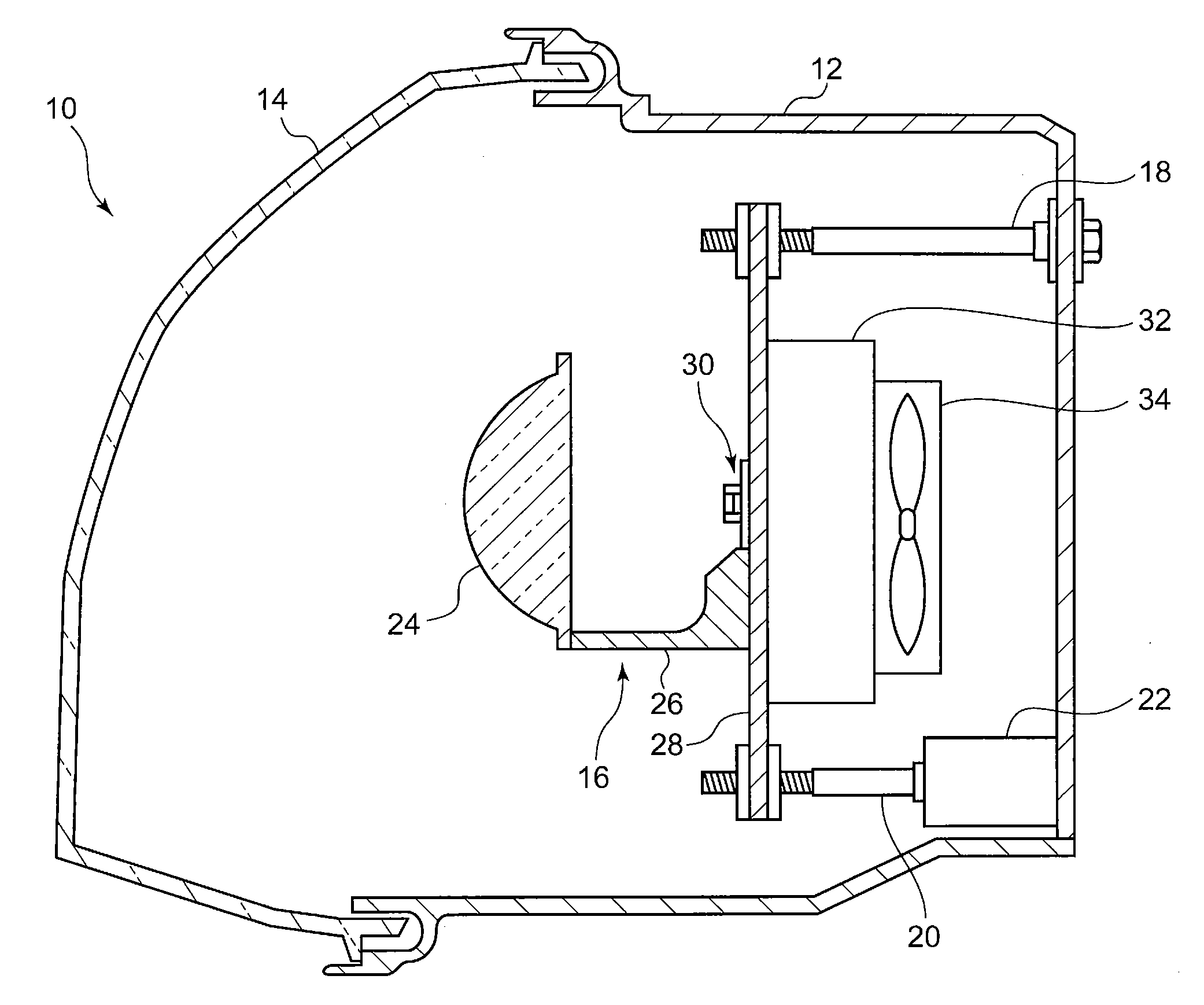 Light emitting module and automotive headlamp