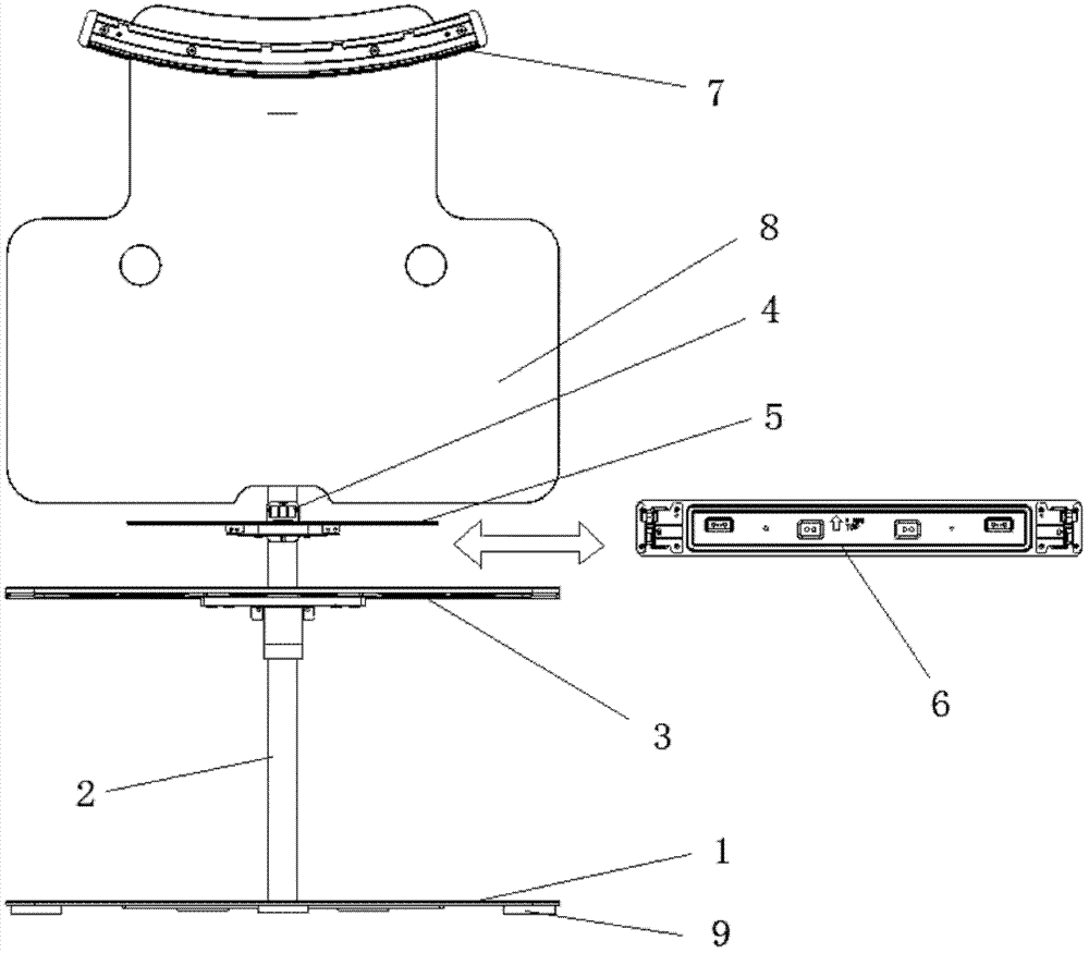 Multifunctional flat-panel television base