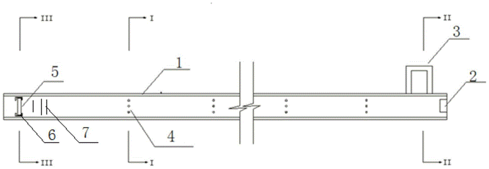 A prestressed steel strand blanking and braiding bench