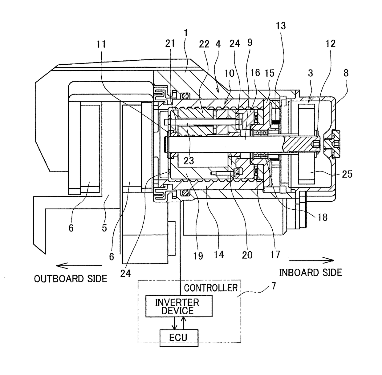 Electric brake device