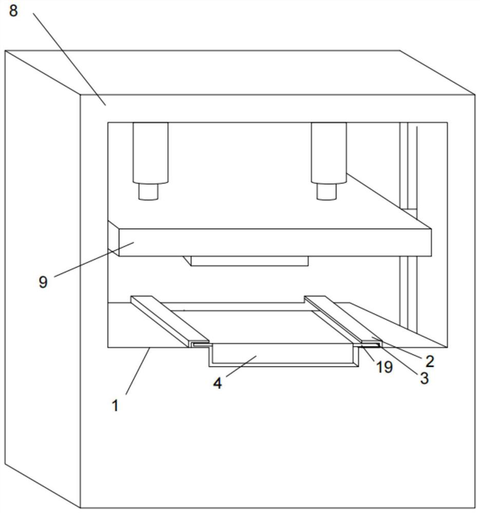 Stamping die with die head convenient to replace for automobile hardware parts