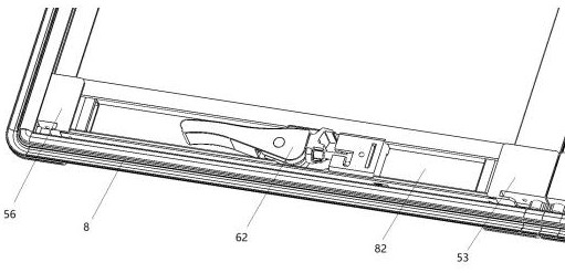 Hard board three-folding vehicle hood